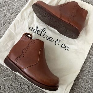 Adelisa & Co. Brown Leather Ankle Boots Toddler 6